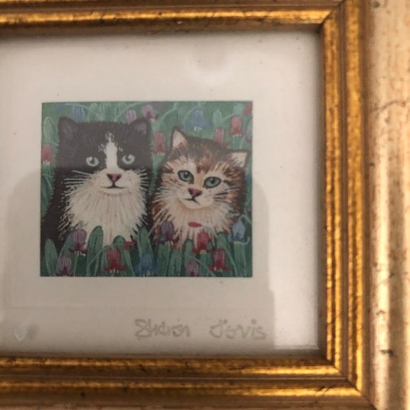 CAT LOVERS!  Set of 5 small wall art pieces - Picture 3 of 3